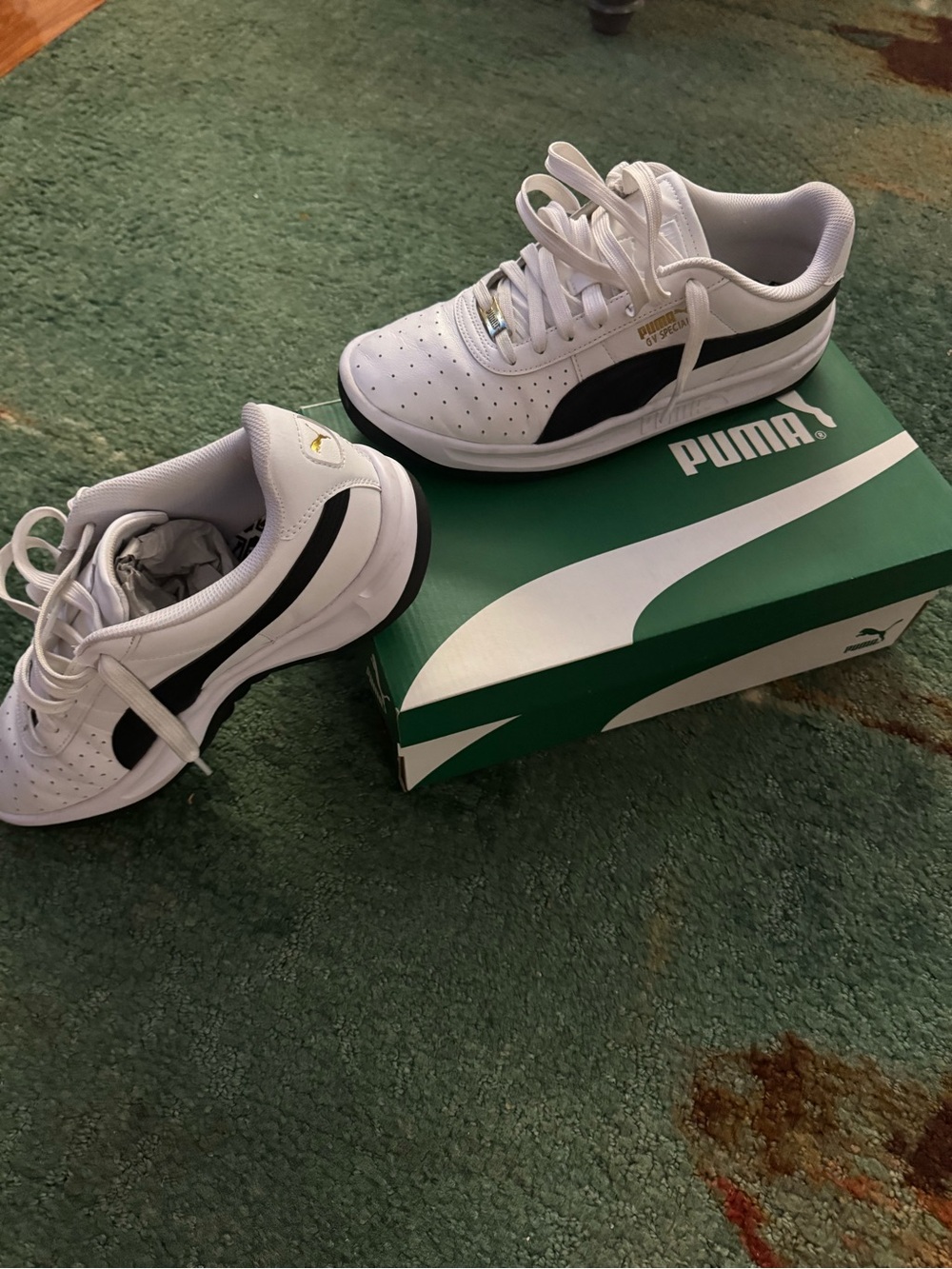 Mens Puma GV Special Low-Top Sneakers White/Black for sale size 10.5